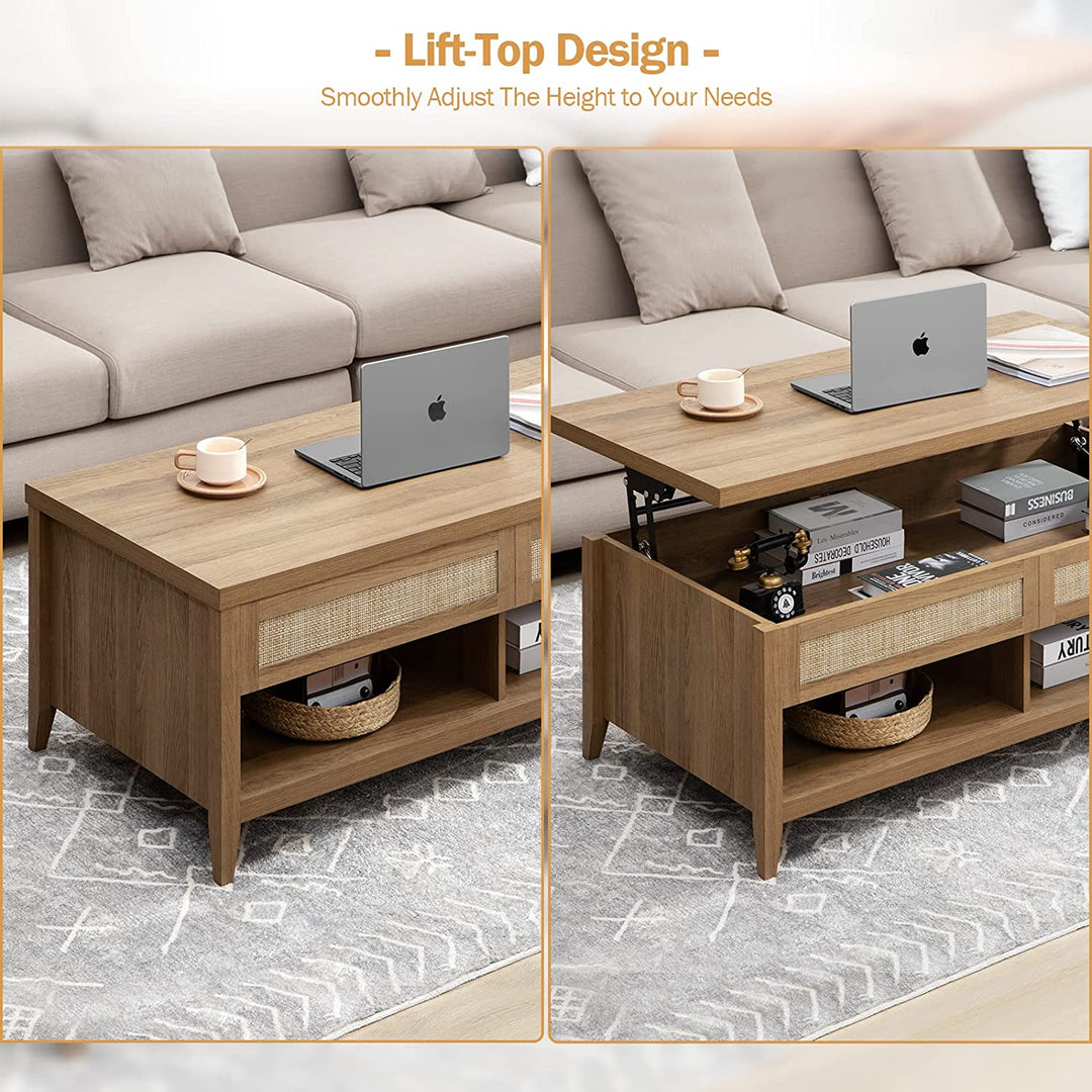 Lift Top Coffee Table,Hidden Compartment