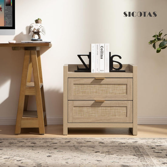 Savanna Nightstand with Charging Station