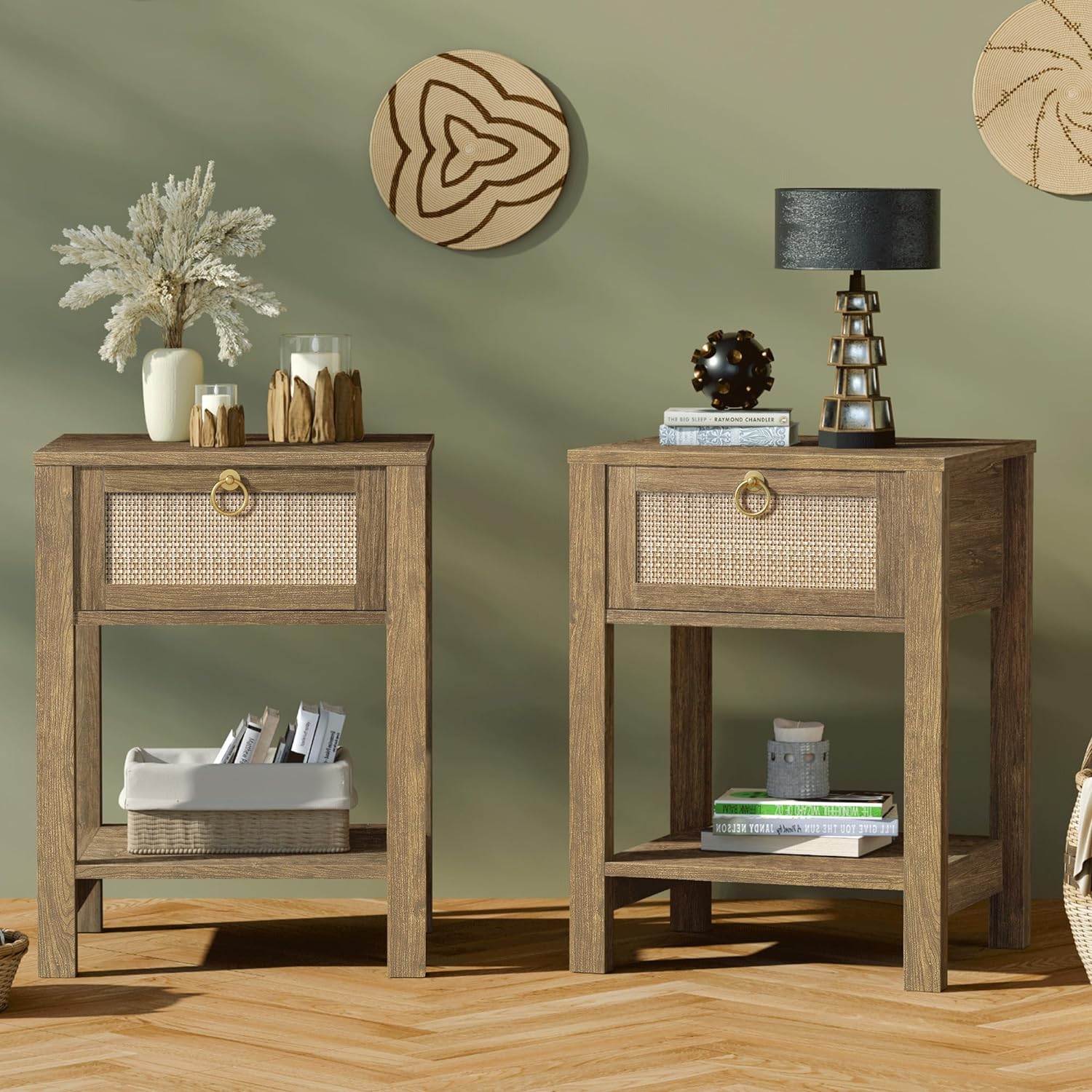 Savanna Bed Side Table with Doors