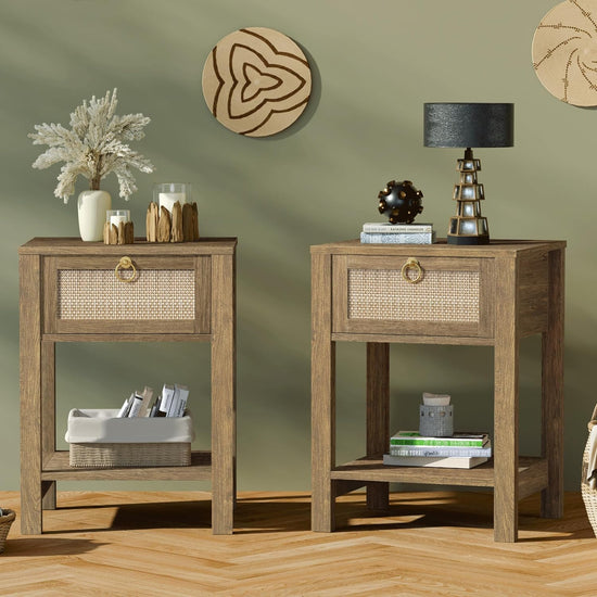 Savanna Bed Side Table with Doors