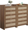 Savanna Wood Dresser, 5 Drawers - Sicotas