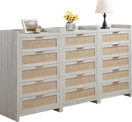 Savanna Wood Dresser, 5 Drawers