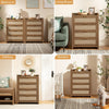 Savanna Wood Dresser, 4 Drawers - Sicotas