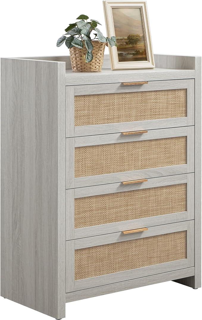 Savanna Wood Dresser, 4 Drawers