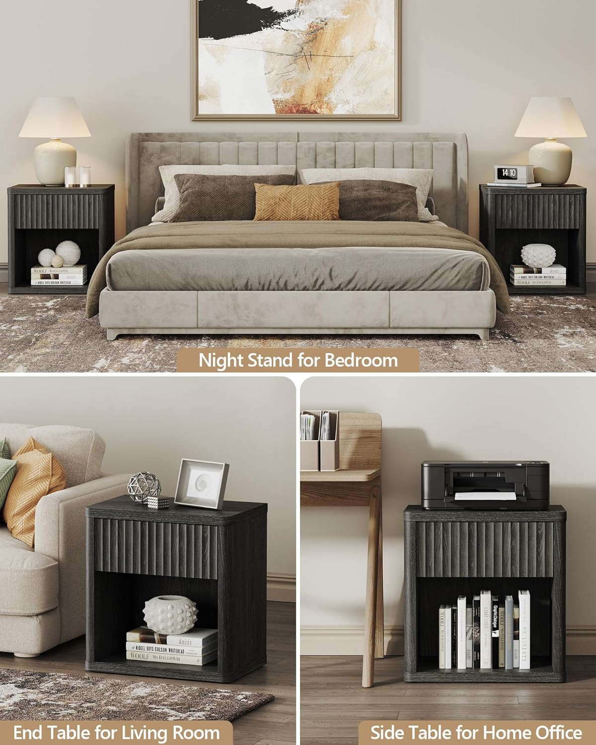 Cas Night Stand with Storage