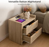 Savanna Nightstand with Charging Station - Sicotas