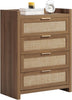 Savanna Wood Dresser, 4 Drawers - Sicotas