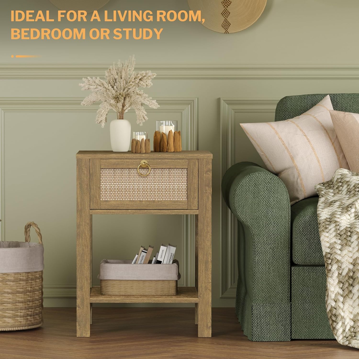 Savanna Bed Side Table with Doors