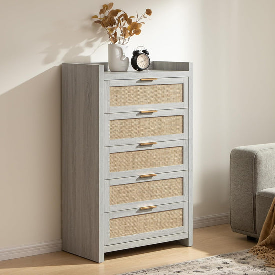 Savanna Wood Dresser, 5 Drawers