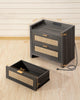 Savanna Black Nightstand with Drawer - Sicotas