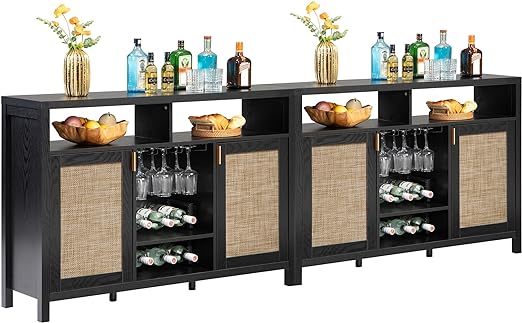 Bar Cabinet, Buffets Sideboard with Large Storage