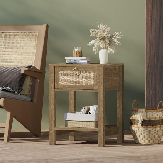 Savanna Bed Side Table with Doors