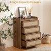 Savanna Wood Dresser, 4 Drawers - Sicotas