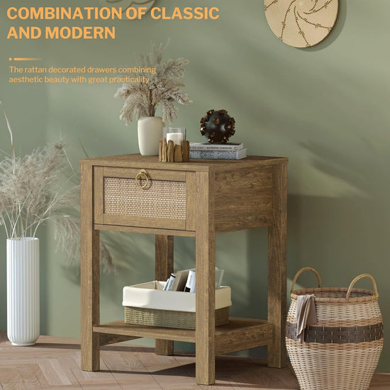 Savanna Bed Side Table with Doors