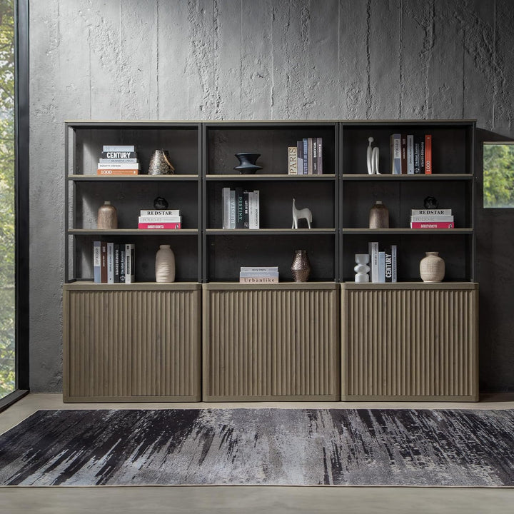 Cas  70.9Inch Bookcase with Doors