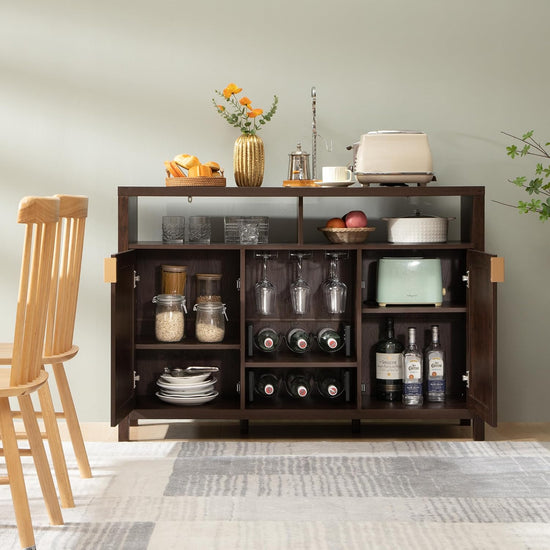 Savanna Bar Cabinet with Glass Holder