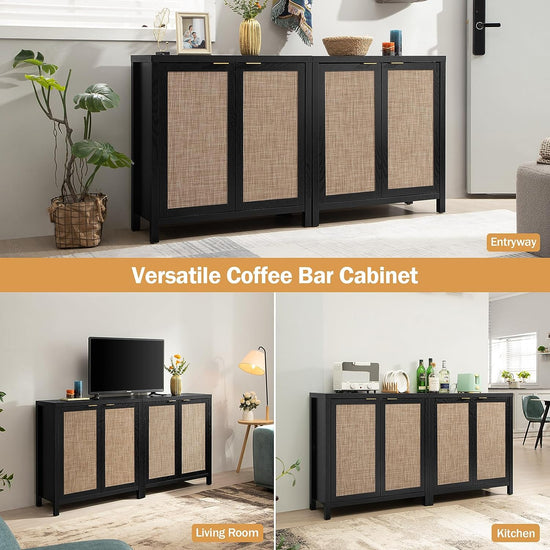 Savanna Black Buffet Cabinets