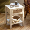 Savanna Bed Side Table with Doors - Sicotas