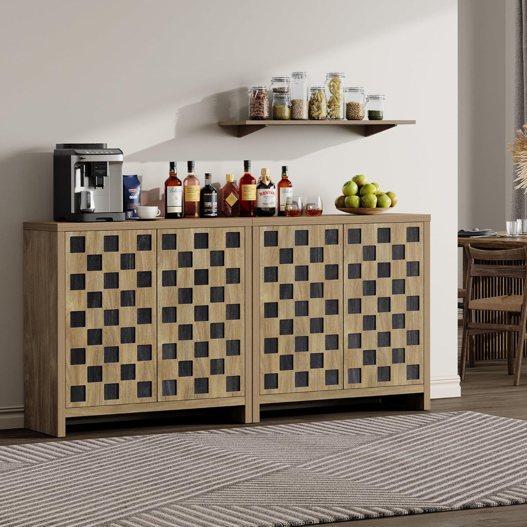 Checkered Sideboards with Doors