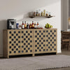 Checkered Sideboards with Doors - Sicotas