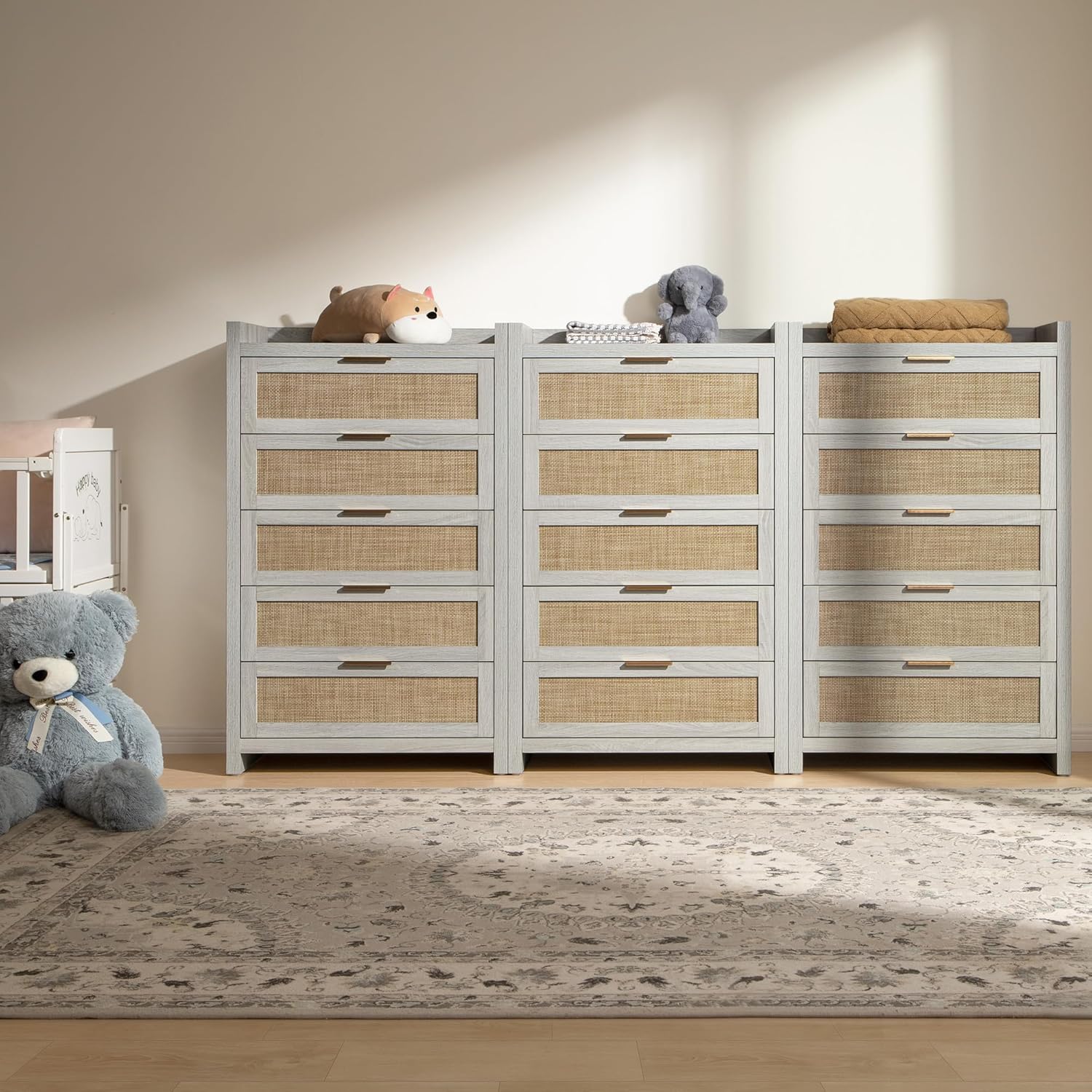 Savanna Wood Dresser, 5 Drawers