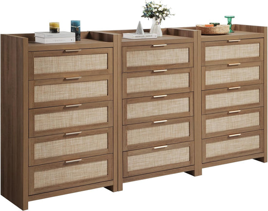 Savanna Wood Dresser, 5 Drawers