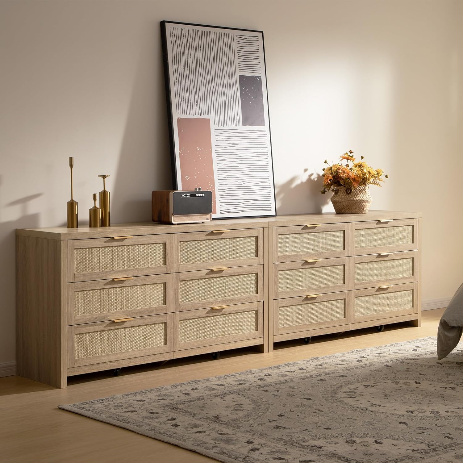 Savanna Wood Dresser, 6 Drawers