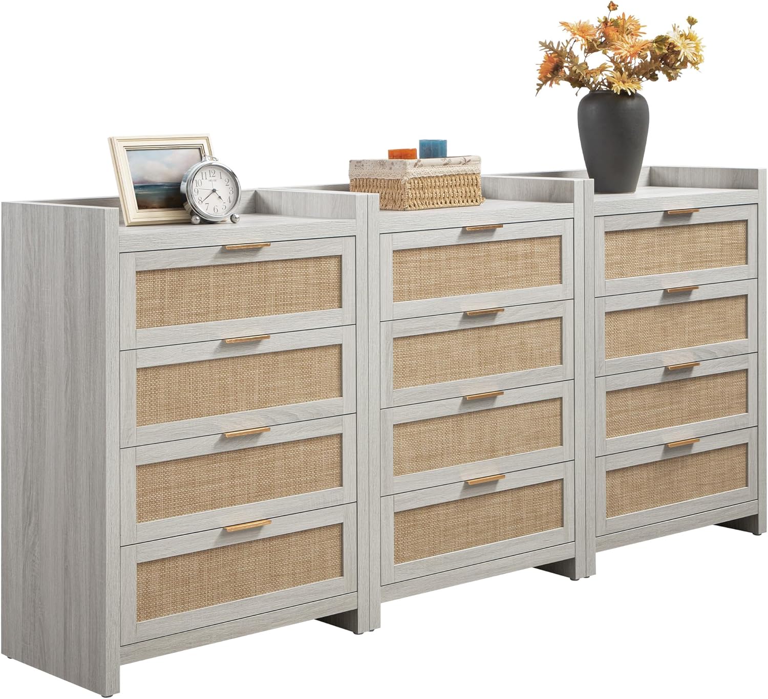 Savanna Wood Dresser, 4 Drawers - Sicotas