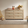 Savanna Wood Dresser, 6 Drawers - Sicotas