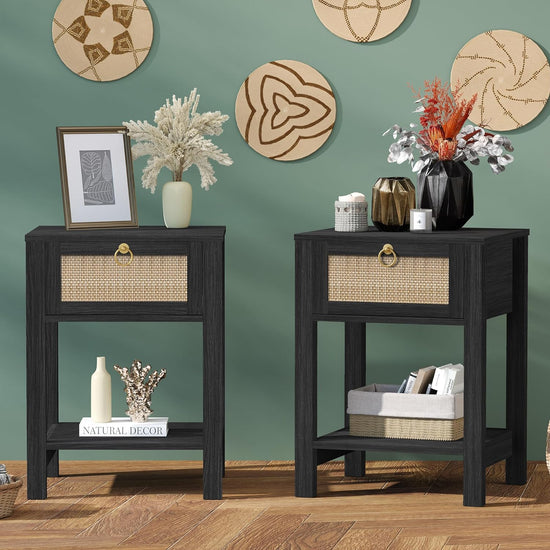 Savanna Bed Side Table with Doors