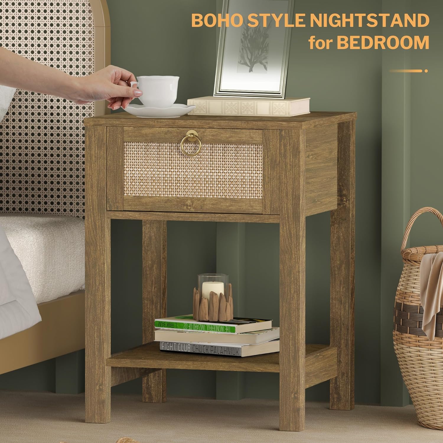 Savanna Bed Side Table with Doors