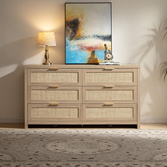 Savanna Wood Dresser, 6 Drawers