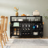 Savanna Bar Cabinet with Glass Holder - Sicotas