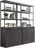 Cas 70.9Inch Bookshelf With doors - Sicotas