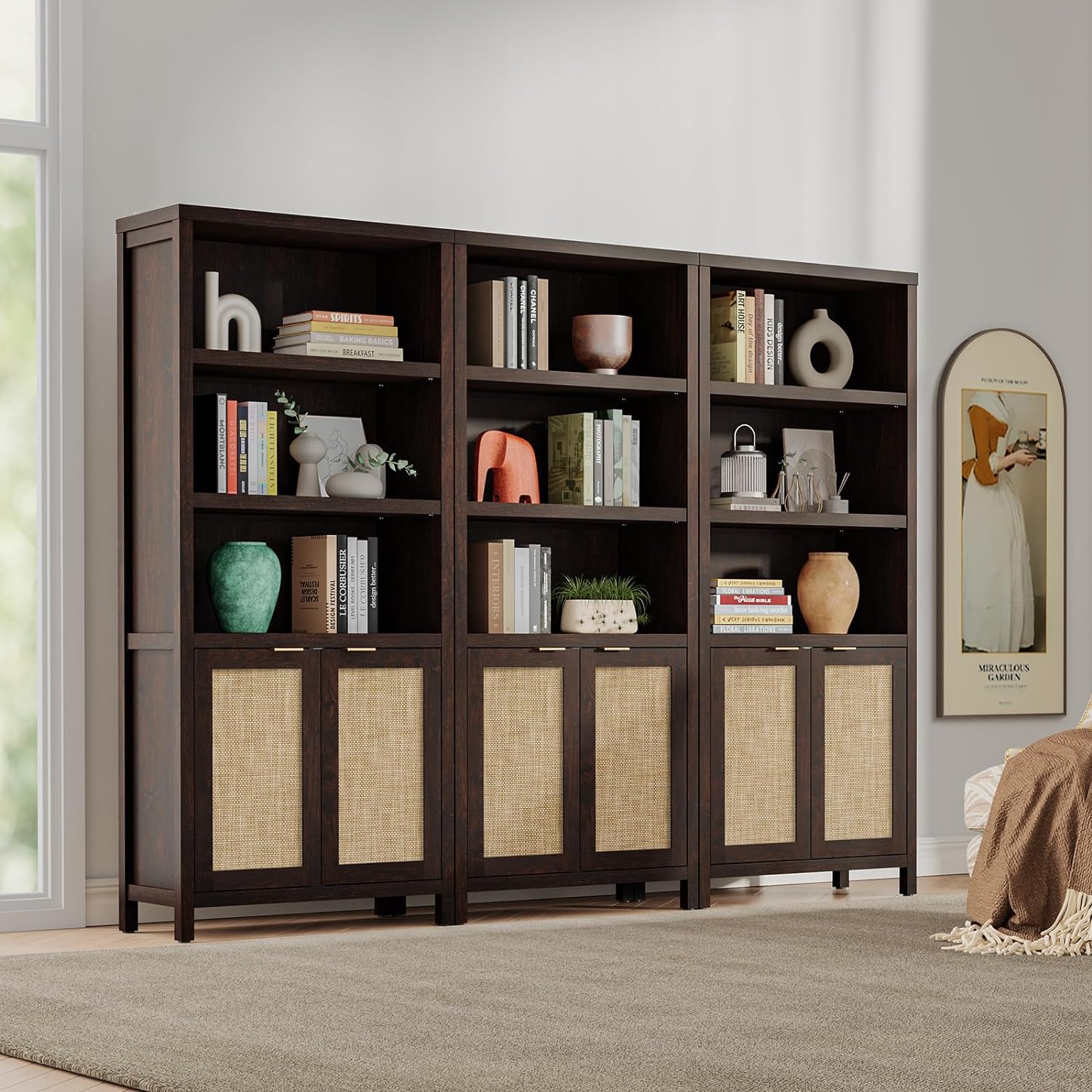 Savanna 5-Tier Large Bookcase