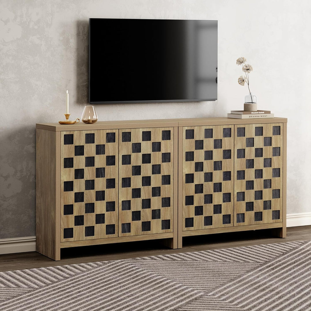 Checkered Sideboards with Doors