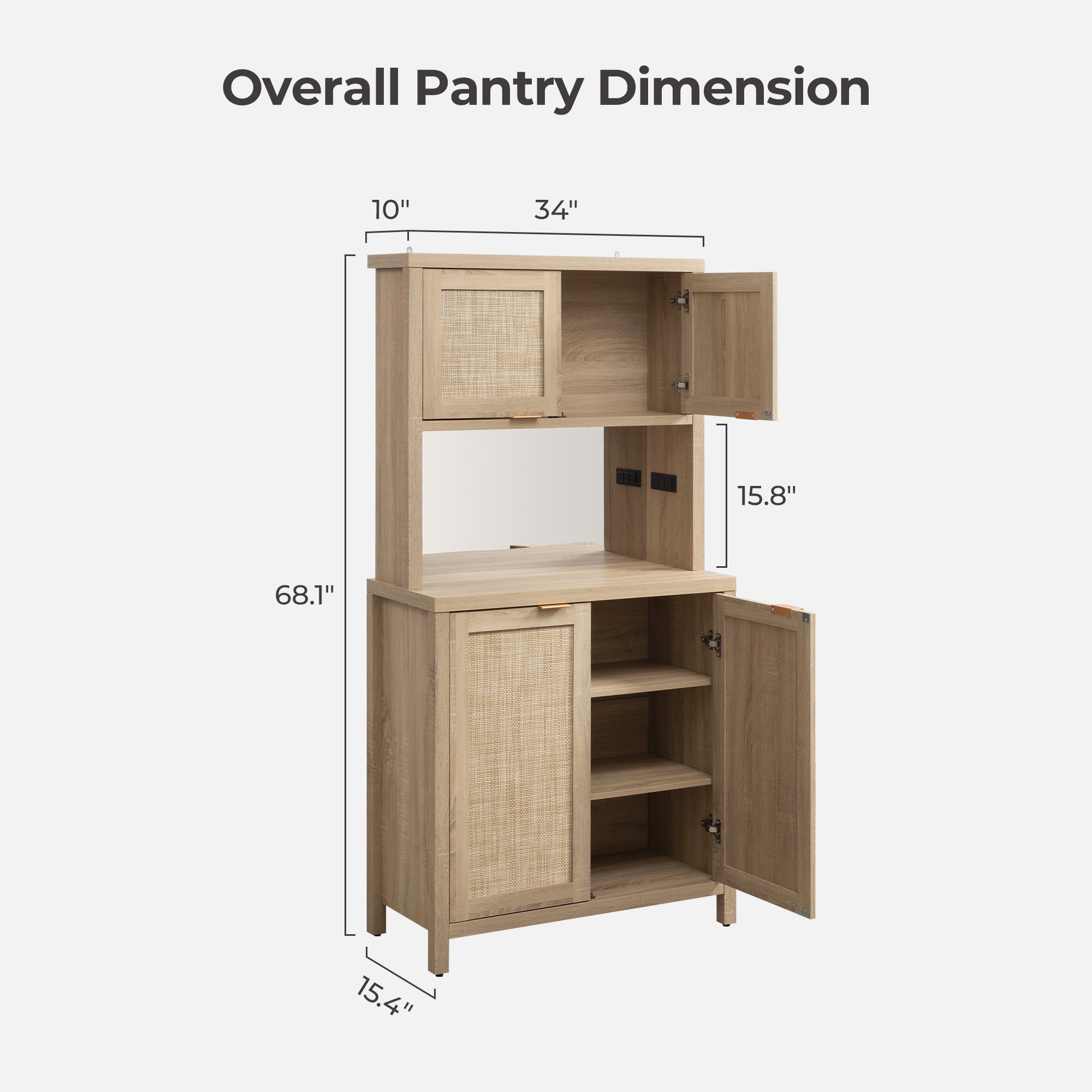 Savanna Pantry Cabinet - Sicotas