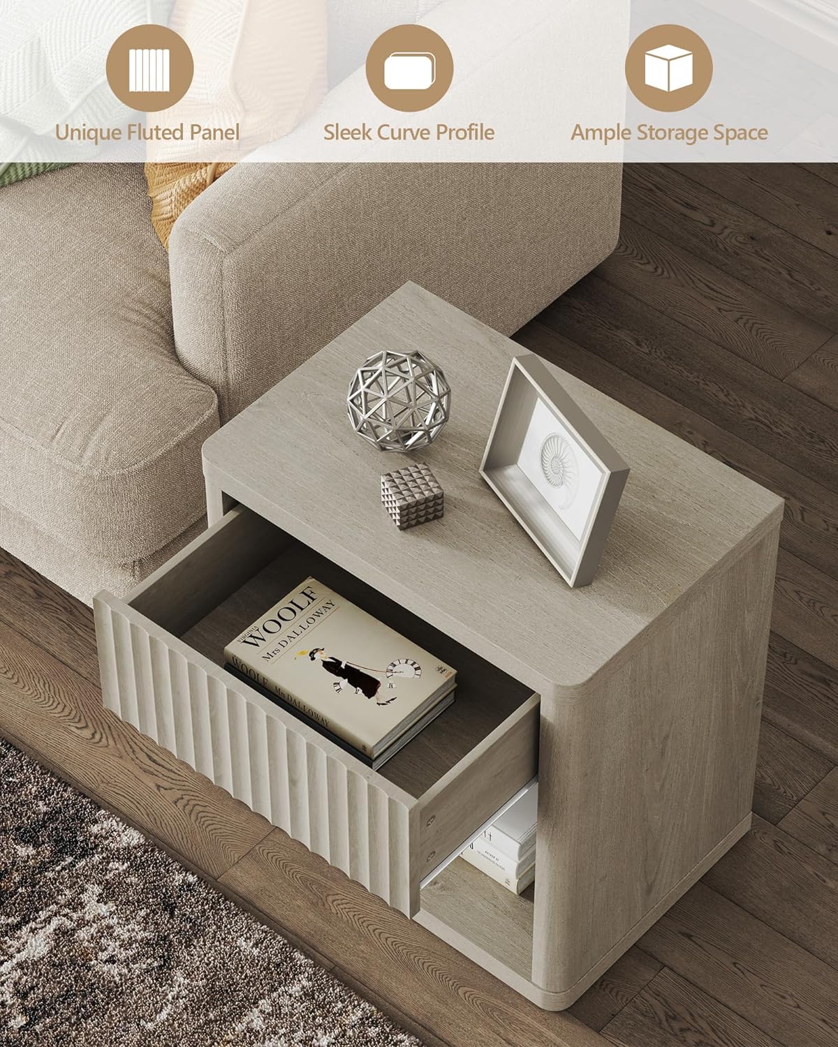 Cas Nightstand with Drawer