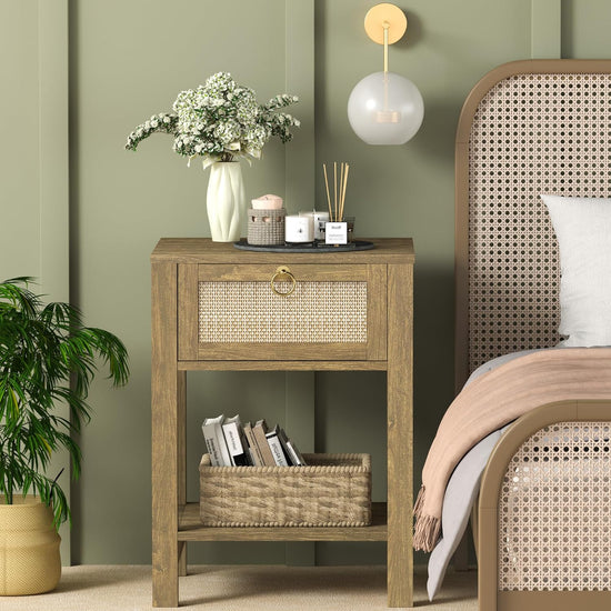 Savanna Bed Side Table with Doors