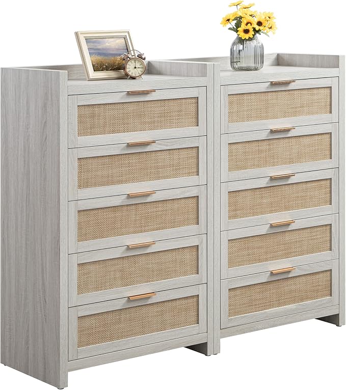 Savanna Wood Dresser, 5 Drawers