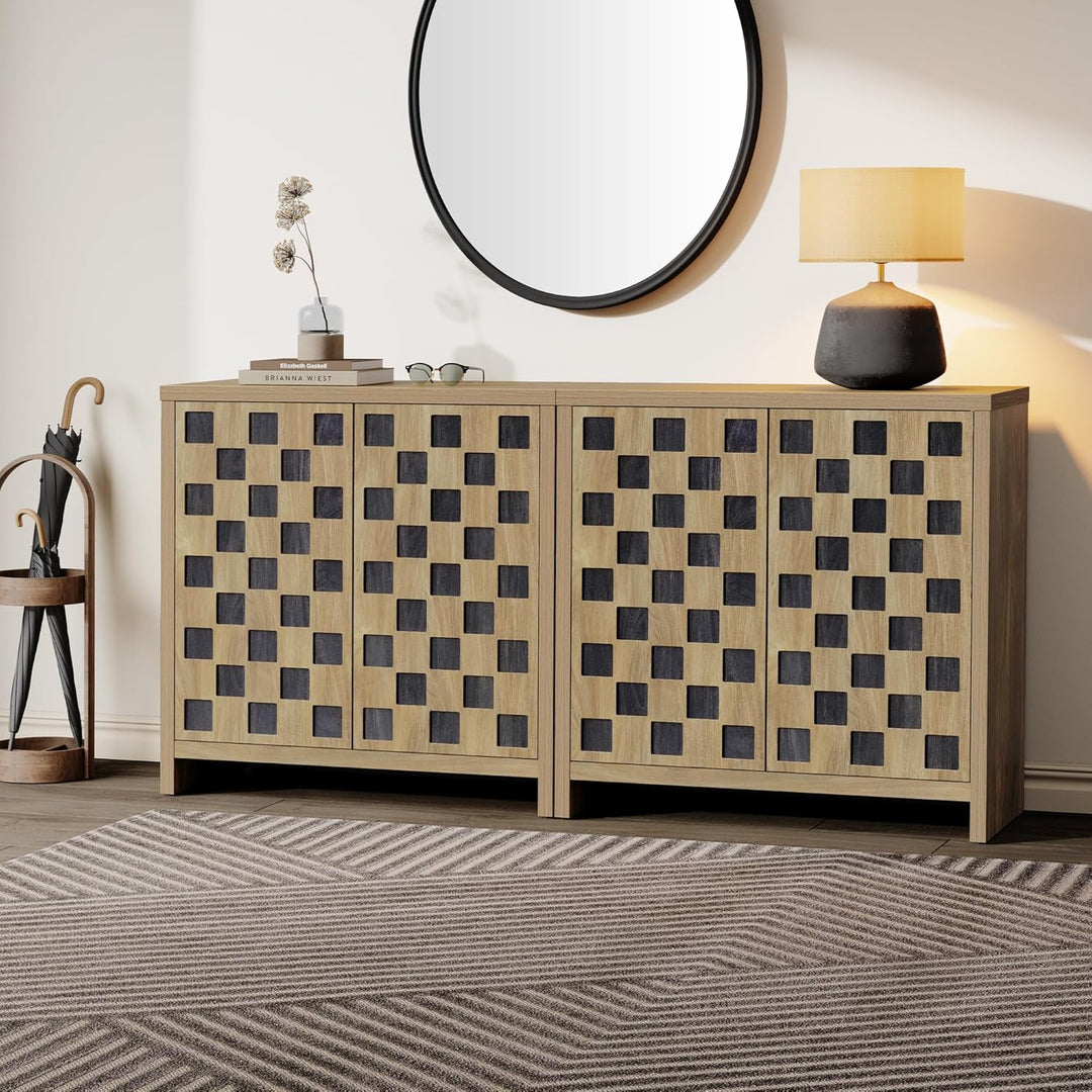 Checkered Sideboards with Doors