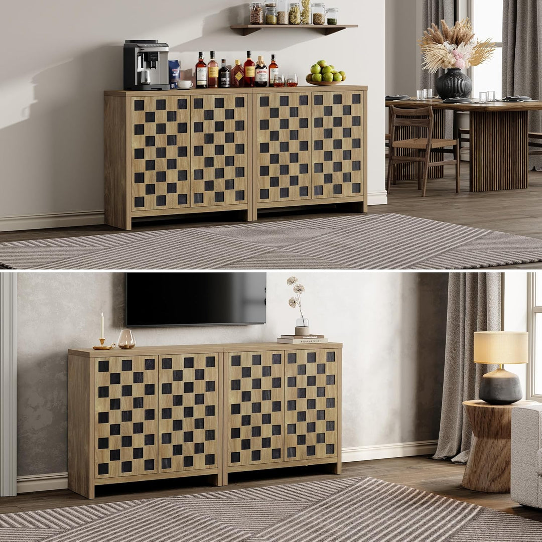 Checkered Sideboards with Doors