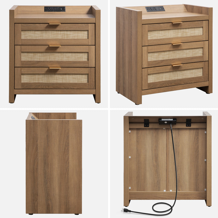 Savanna 3 Drawer Nightstand