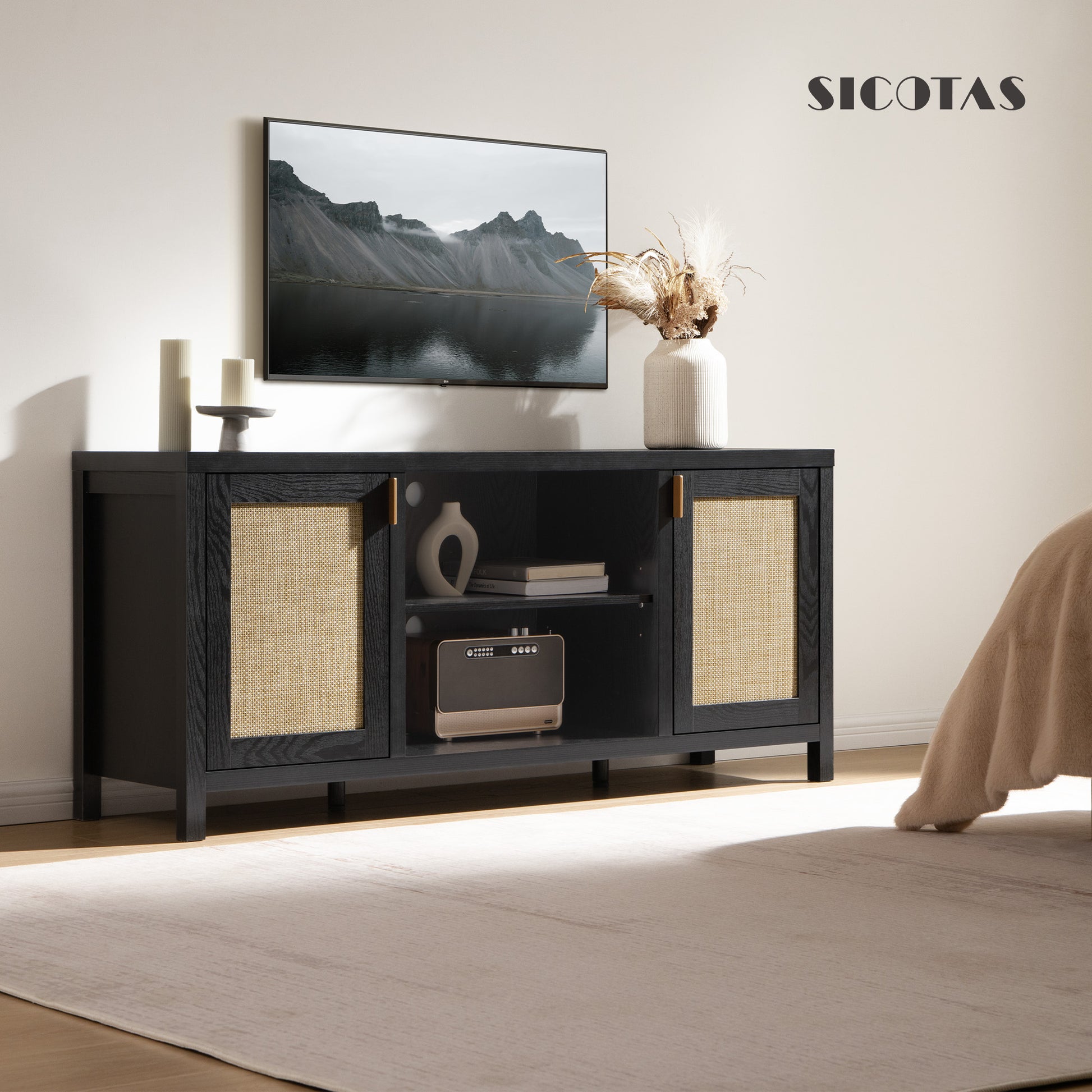 Savanna Black TV Stand - Sicotas