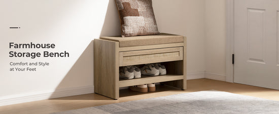 Savanna Shoe Bench with Storage