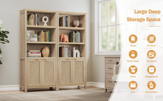 Savanna 70.9Inch Wood Bookcase