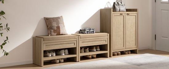 Savanna Shoe Bench with Storage - Sicotas