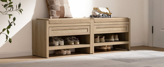 Savanna Shoe Bench with Storage - Sicotas