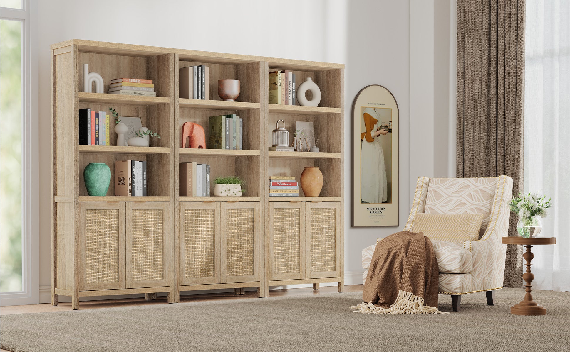 Savanna 70.9Inch Wood Bookcase