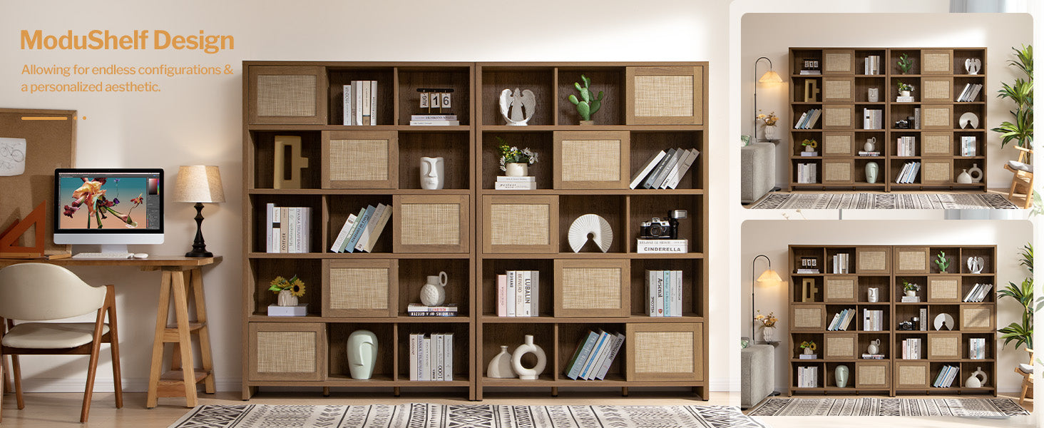 Savanna Rattan Bookcase